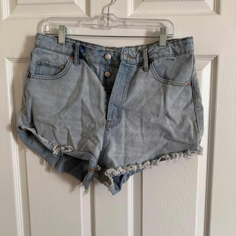 wild fable Light Blue Distressed Denim Cutoff Shorts